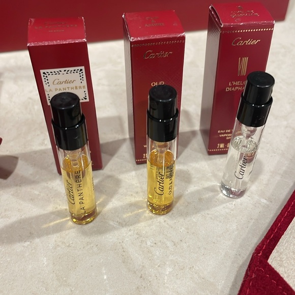 Authentic Cartier Cleaning Kit, Bag, Mini Perfumes, and Travel Pouch - Picture 4 of 6